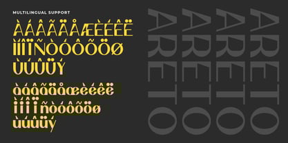 Areto Font Poster 4