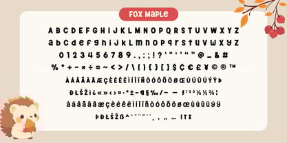 Fox Maple Font Poster 8