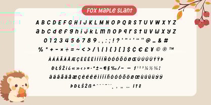 Fox Maple Font Poster 9
