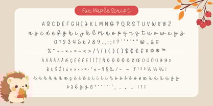 Fox Maple Font Poster 10