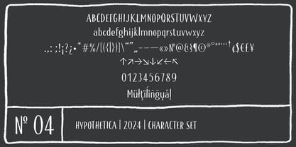 Hypothetica Font Poster 5