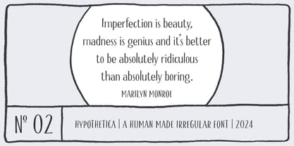 Hypothetica Font Poster 3