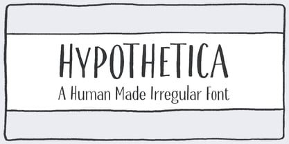 Hypothetica Font Poster 1