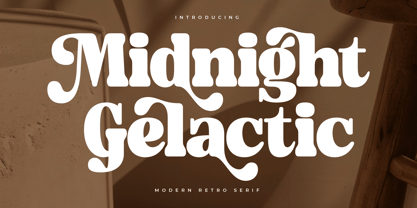 Midnight Gelactic Font Poster 1