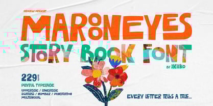 Maroon Eyes Font Poster 1