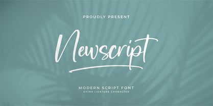 Newscript Font Poster 1