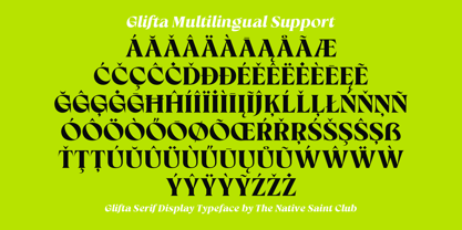 Glifta Font Poster 11