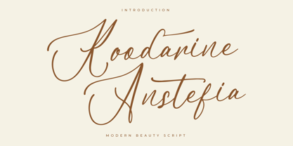 Koodarine Anstefia Font Poster 1