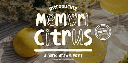 Memori Citrus Font Poster 1
