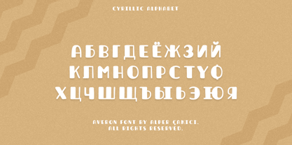 Averon Font Poster 8