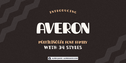 Averon Font Poster 1