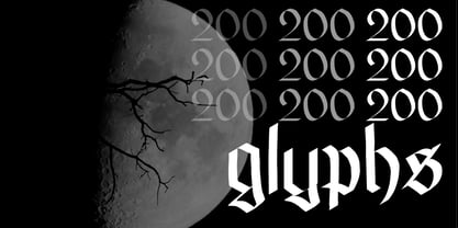 Wolves at Vespers Font Poster 2