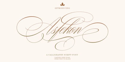Asfekon Font Poster 1