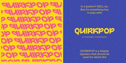 Quirkpop Font Poster 2