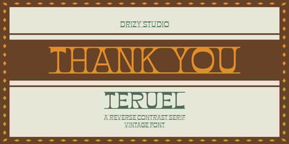 Teruel Font Poster 10