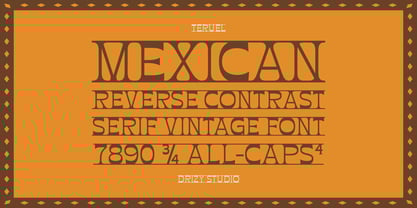 Teruel Font Poster 2