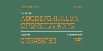 Teruel Font Poster 4