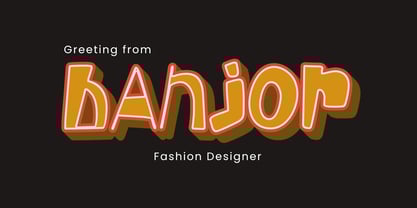 Randomly Font Poster 4