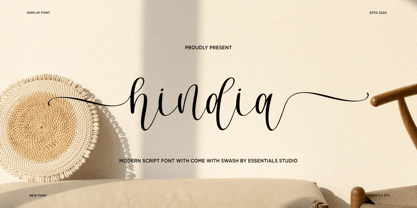 Hindia Swash Font Poster 1