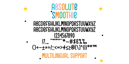 Absolute Smoothie Font Poster 8