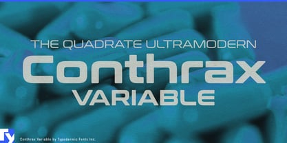 Conthrax Variable Font Poster 1