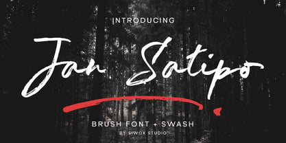 Jan Satipo Brush Font Poster 1