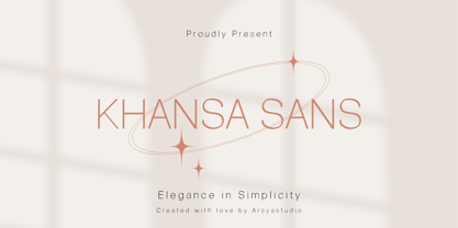 Khansa sans Font Poster 1