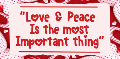 Bigger Love Font Poster 2