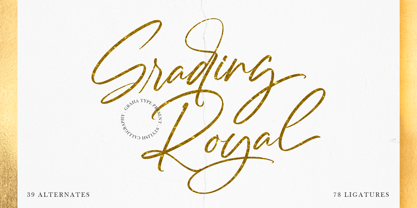 Grading Royal Font Poster 1