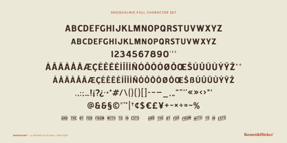 Snoqualmie Font Poster 15