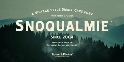 Snoqualmie Font Poster 1