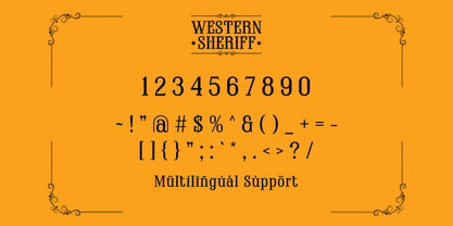 Western Sheriff Fuente Póster 12