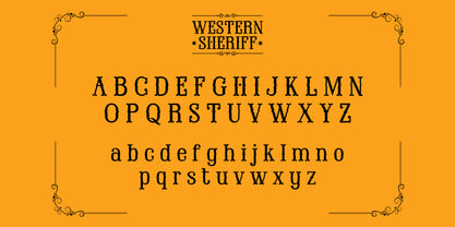 Western Sheriff Fuente Póster 11