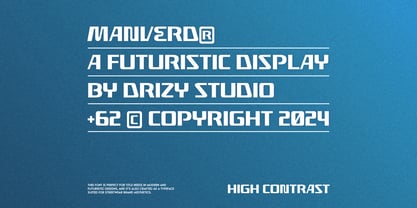 Manverd Font Poster 2