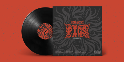 Hairy Metal Font Poster 3