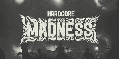 Hairy Metal Font Poster 2