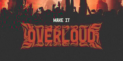 Hairy Metal Font Poster 5