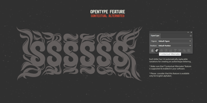 Hairy Metal Font Poster 7