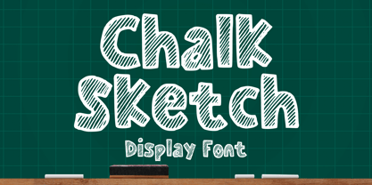 Chalk Sketch Font Poster 1