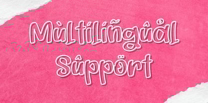 Playful Outline Font Poster 7