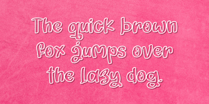 Playful Outline Font Poster 2