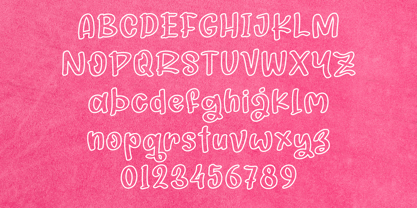 Playful Outline Font Poster 5