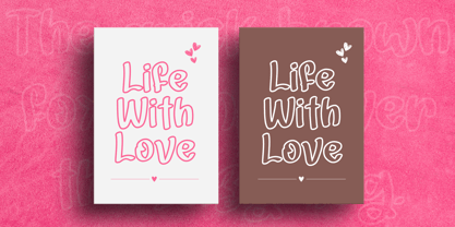 Playful Outline Font Poster 3