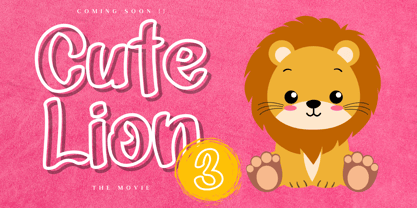 Playful Outline Font Poster 4