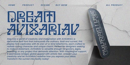 Avixariav Font Poster 2