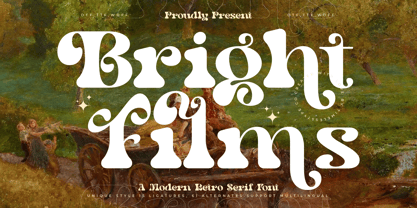 Bright Films Font Poster 1