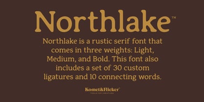 Northlake Font Poster 1