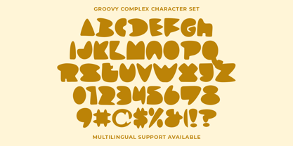 Groovy Complex Font Poster 7