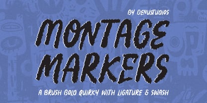 Montage Markers Font Poster 1
