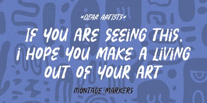Montage Markers Font Poster 6